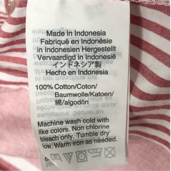 ❤️🤍 Madewell Cotton Ruffle-Hem Wrap Top in Stripe Mix, M - Picture 8 of 10